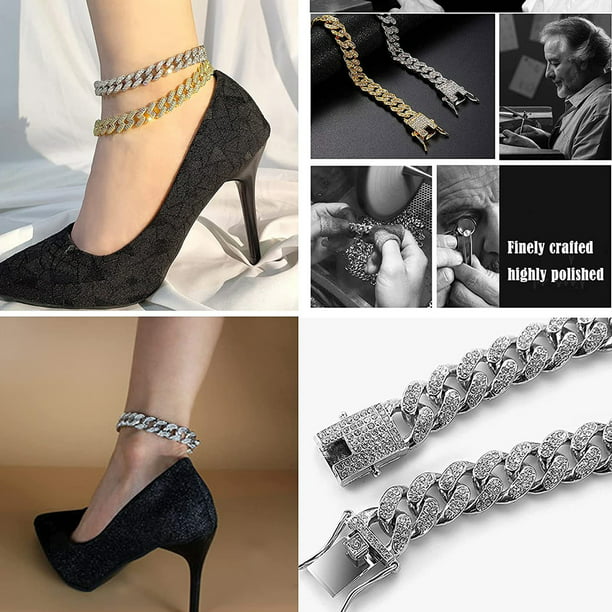 Fashion Women Ladies Bling Rhinestone Ankle Bangle Bracelet Anklet Charm Gift G
